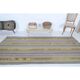 Tapis vintage turc Oushak fait main en laine et coton vert, années 1970
