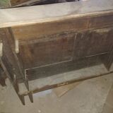 3 wooden choir stalls