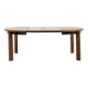 Extendable solid wood round table – 1970s modernist design