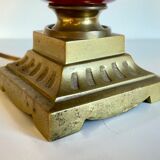 Vintage ceramic and brass lamp