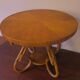 Circular bamboo coffee table, 1960s