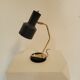 Vintage black and brass lamp from the 1970s