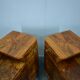 1935s Pair of Art Deco Bedside Tables, Czechoslovakia