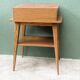 Pair of bedside tables, 1950s, compass legs