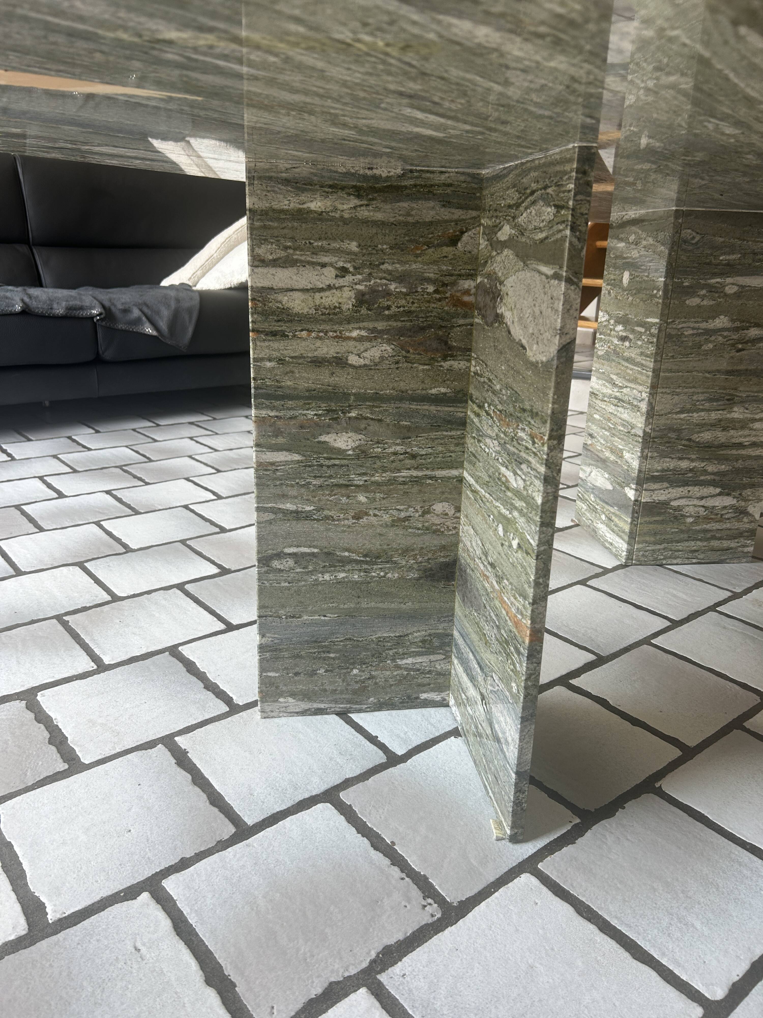 Exceptional custom-made Italian marble dining table – 220
