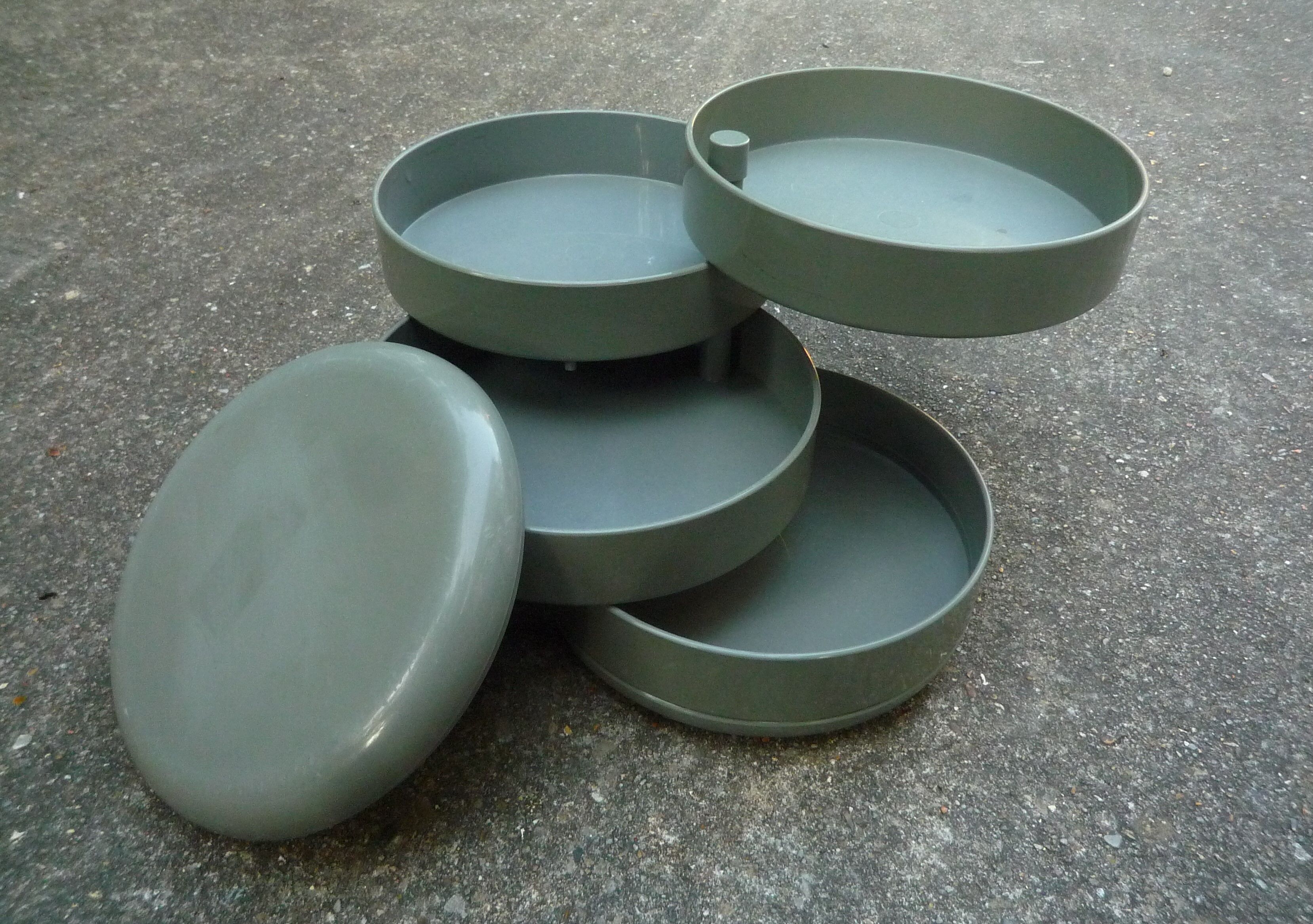 Multiplor 900 grey, Vintage storage box, Office organizer, Rino Pirovano, Rexite