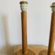 Pair of vintage I.M.T. wooden lamps from the 70s/80s.