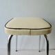 60s tabouret with tapered chrome feet