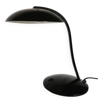 Mushroom lamp in black lacquered steel model Z290, Veneta Lumi, Italy, 1980