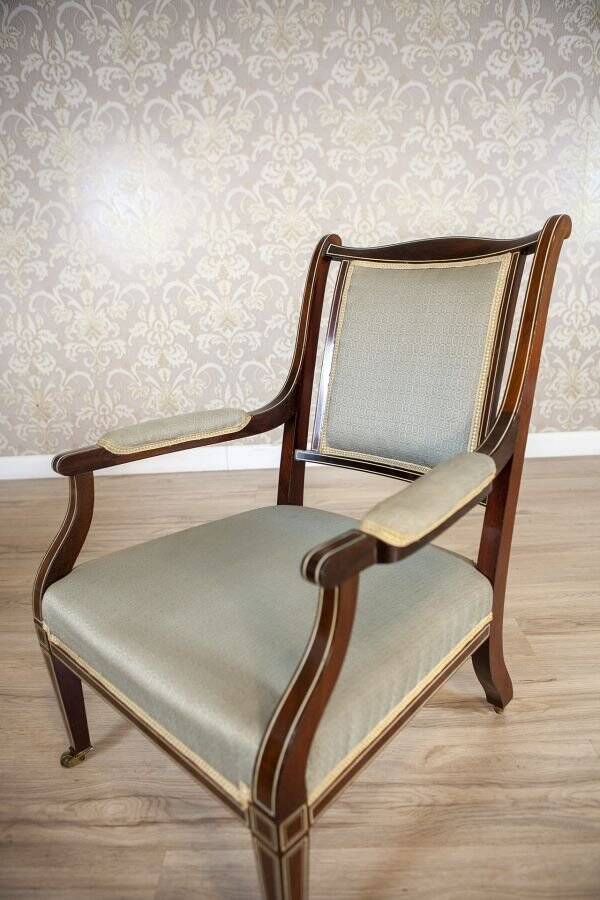 Set of 19th Century English Armchairs in Sheraton Style