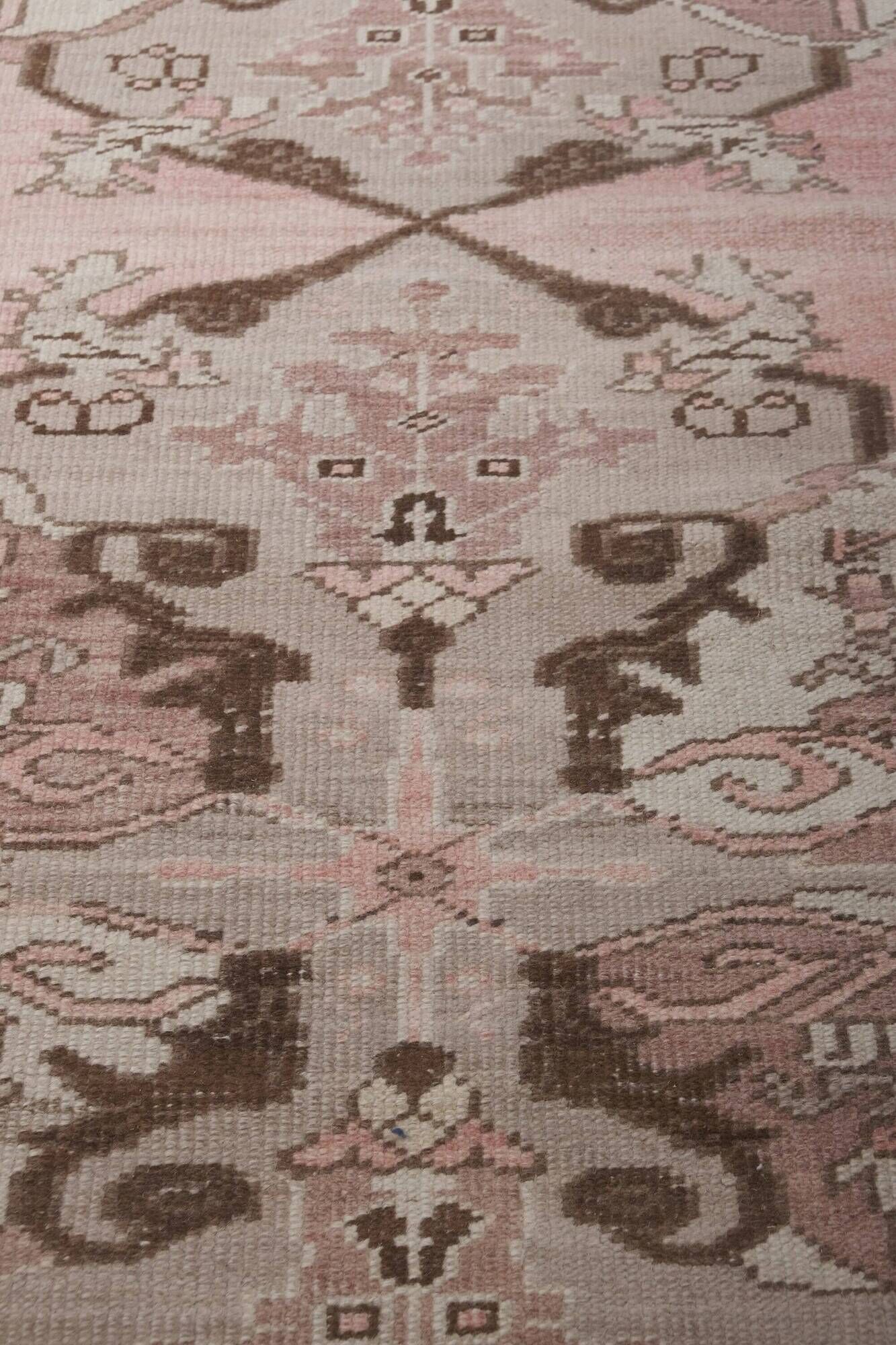 Vintage Turkish hallway rug 100x649 cm