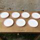 Red-line dessert plates