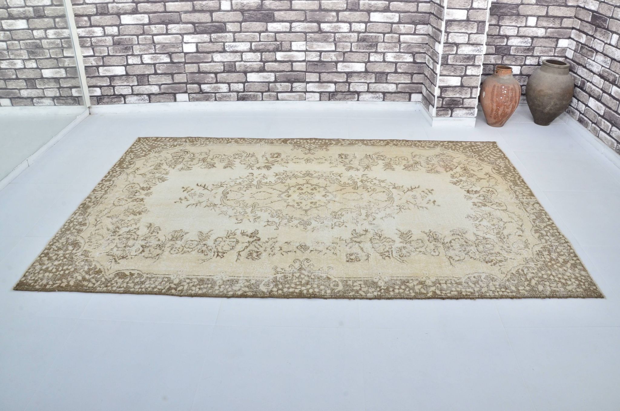 Tapis vintage turc Oushak sku 3199