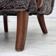 1960s, Danish armchair, reupholstered, genuine sheepskin.