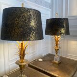 Pair of Palm lamps - Baker's pineapple, Belgium, 1970