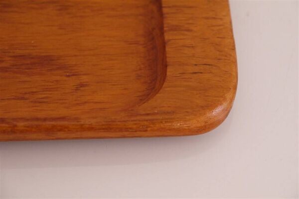 Plateau vintage scandinave en teck 1960