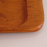 Plateau vintage scandinave en teck 1960