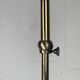 Telescopic brass and pencil reed rattan bamboo hanging pendant lamp, Italy 1970s
