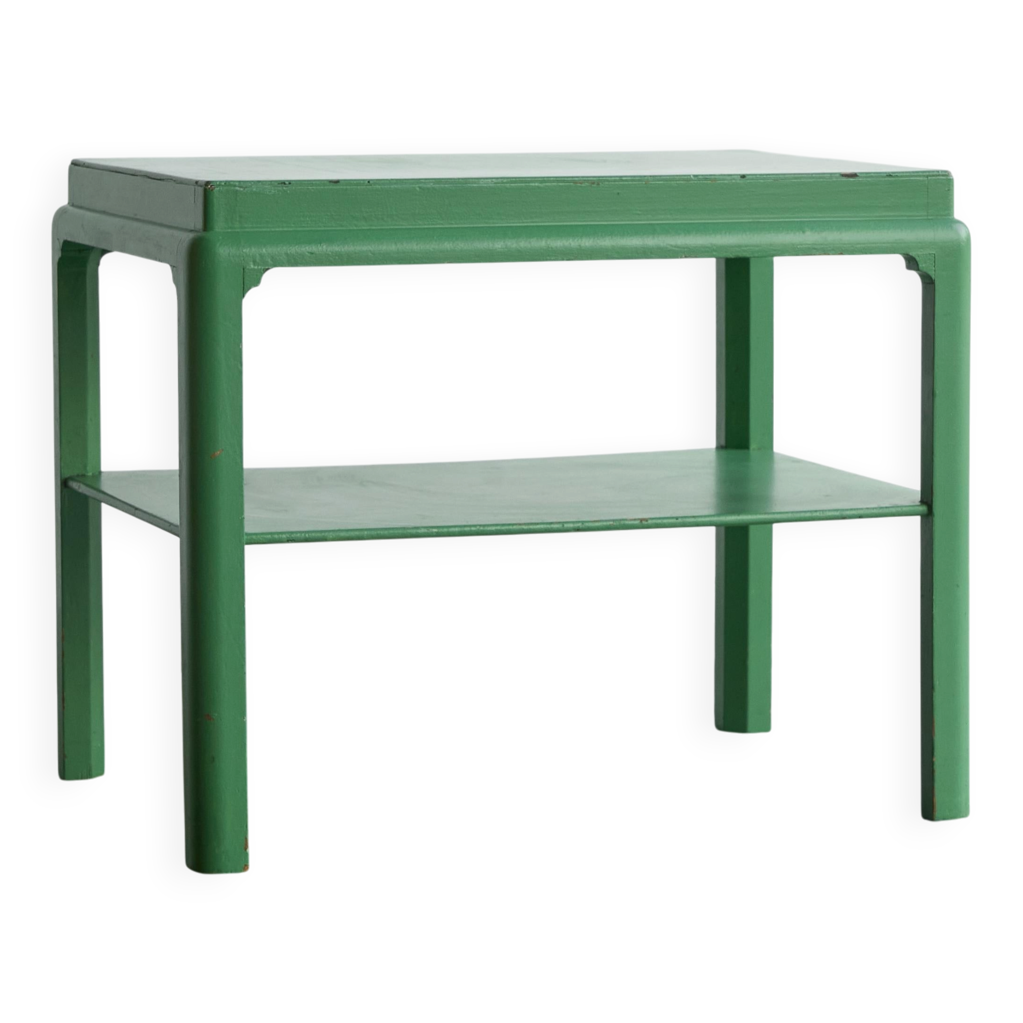 Japanese-style side table in jade wood from the early 20th century.