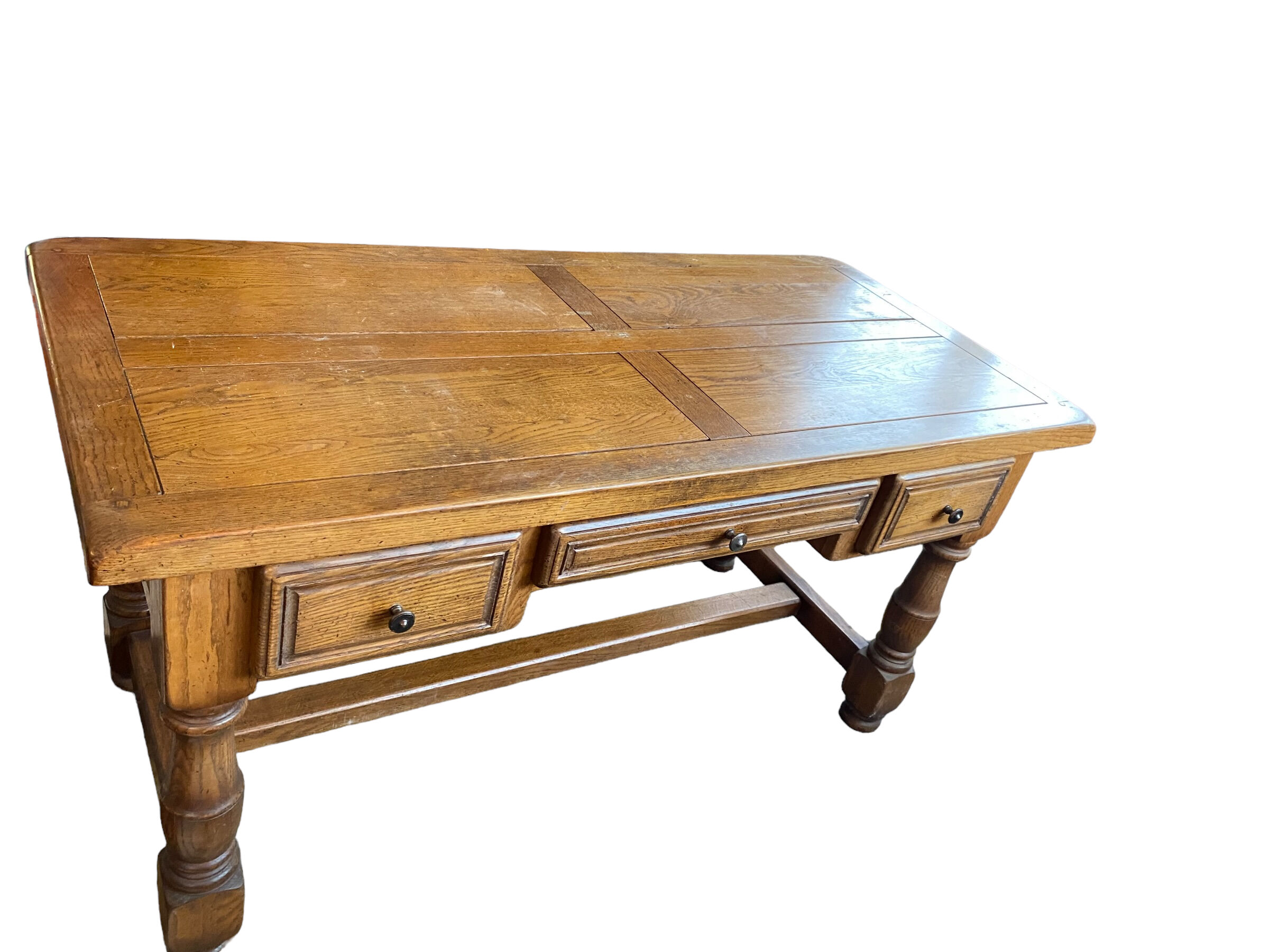 Old solid oak desk
