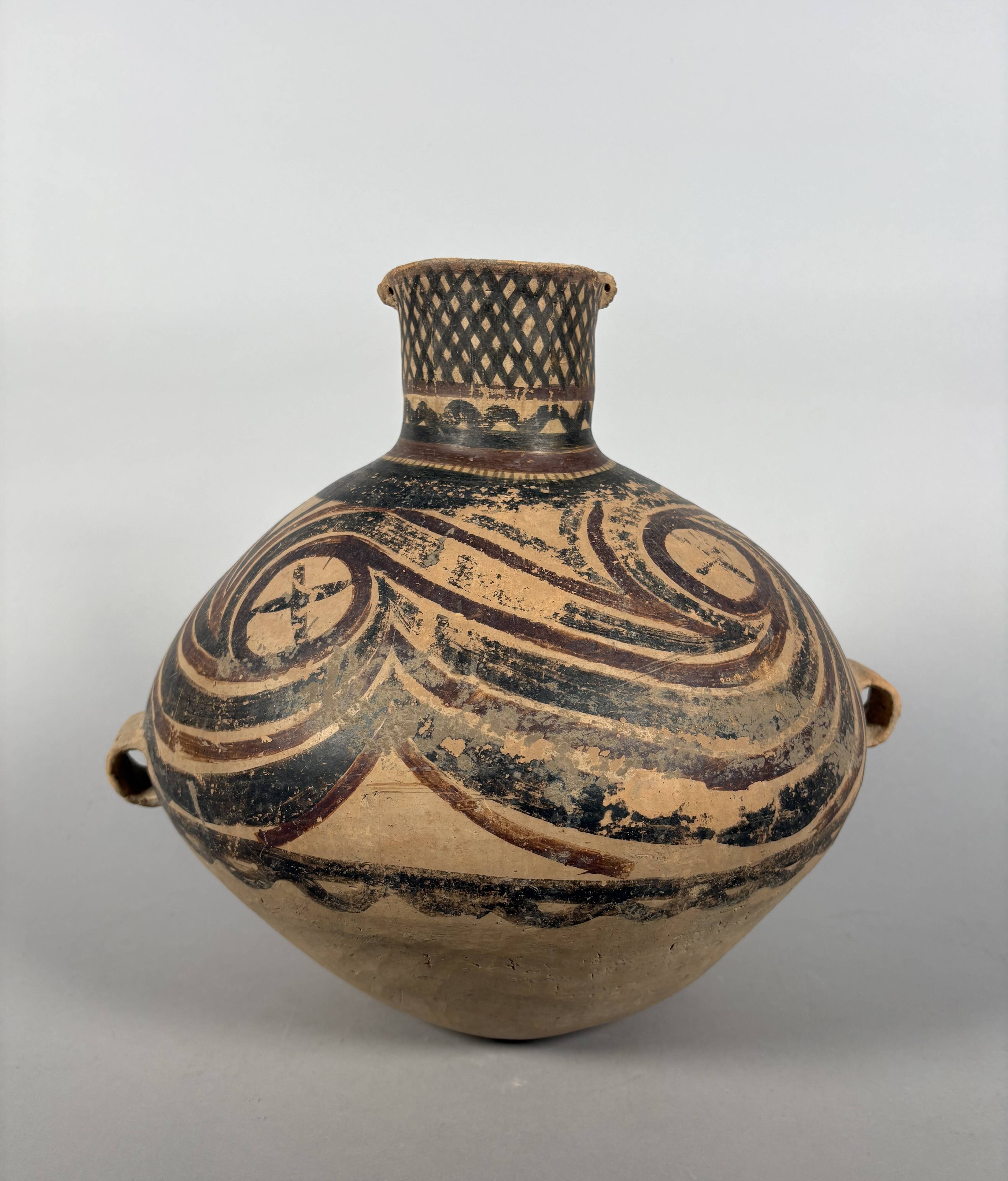 Painted terracotta vase, Neolithic period, Yangshao 4500-3000 BC