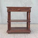 Renaissance style oak console