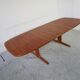 Extendable teak dining table from Dyrlund, Denmark 60s