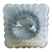 Lampe de plafond en verre texturé carré espagnol