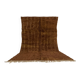 Plain brown Moroccan rug in wool 3/2 Custom-made Moroccan rug