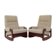 Pair of Mid-century Design Rocking Armchairs,1980's.