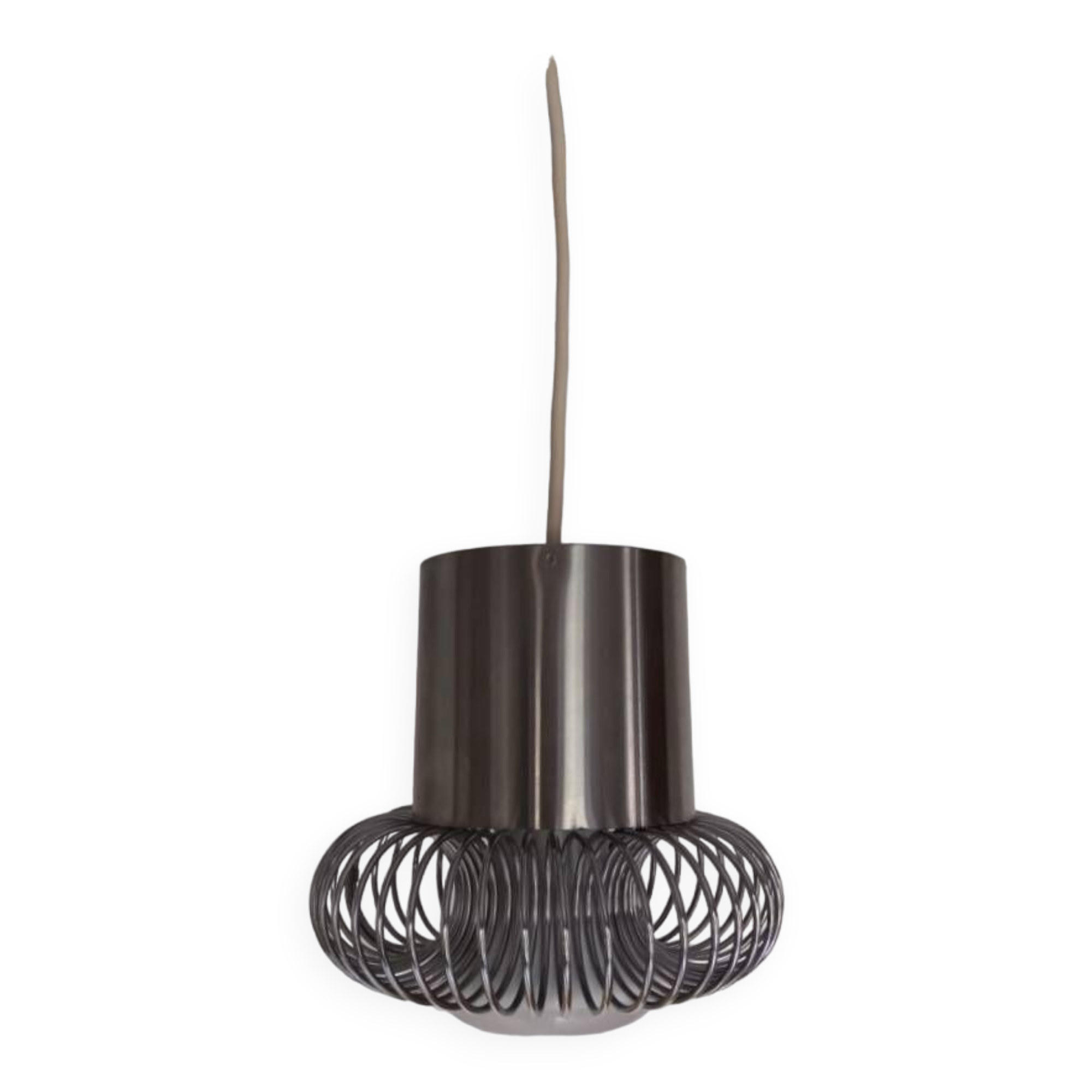 Suspension inox années 70 Philippe Rogier