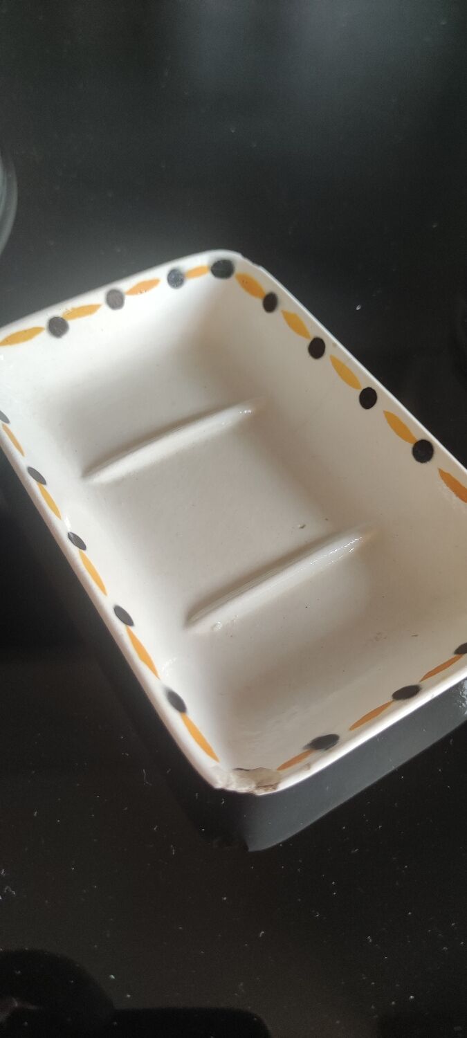 Art Deco toilet set Digoin Sarreguemines