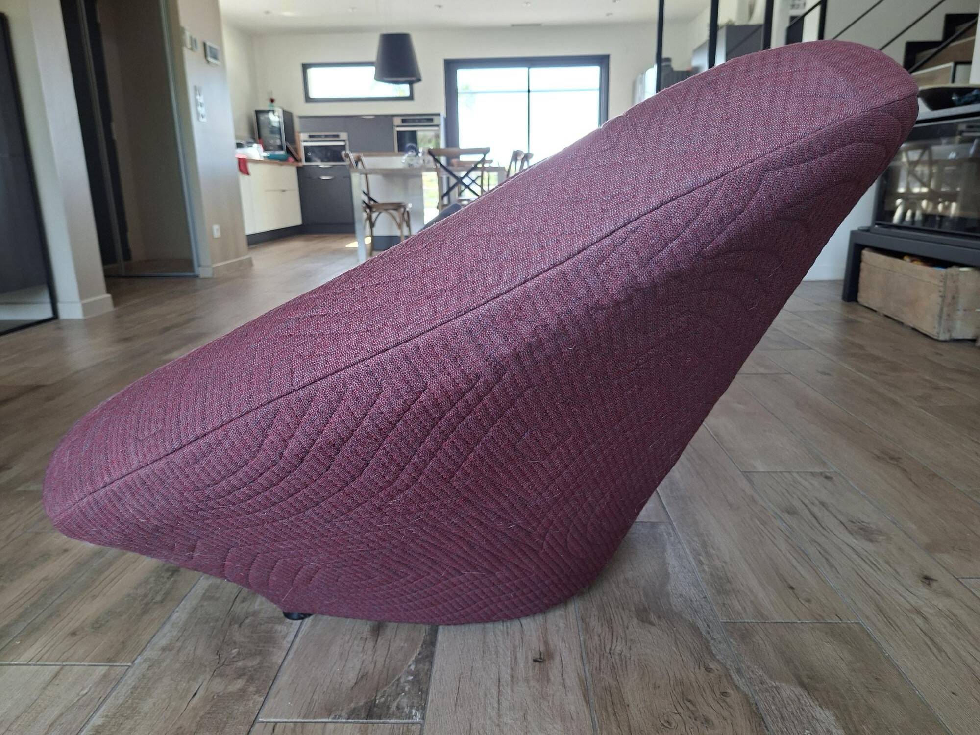3-seater ploum sofa + pouf