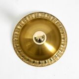 1960's Space Age Pop Art  brass and metal wall or ceiling lamp by Sölken