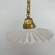 Art Nouveau pendant lamp in brass
