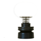 Vintage mid century modern space age Japandi wooden table lamp redesign