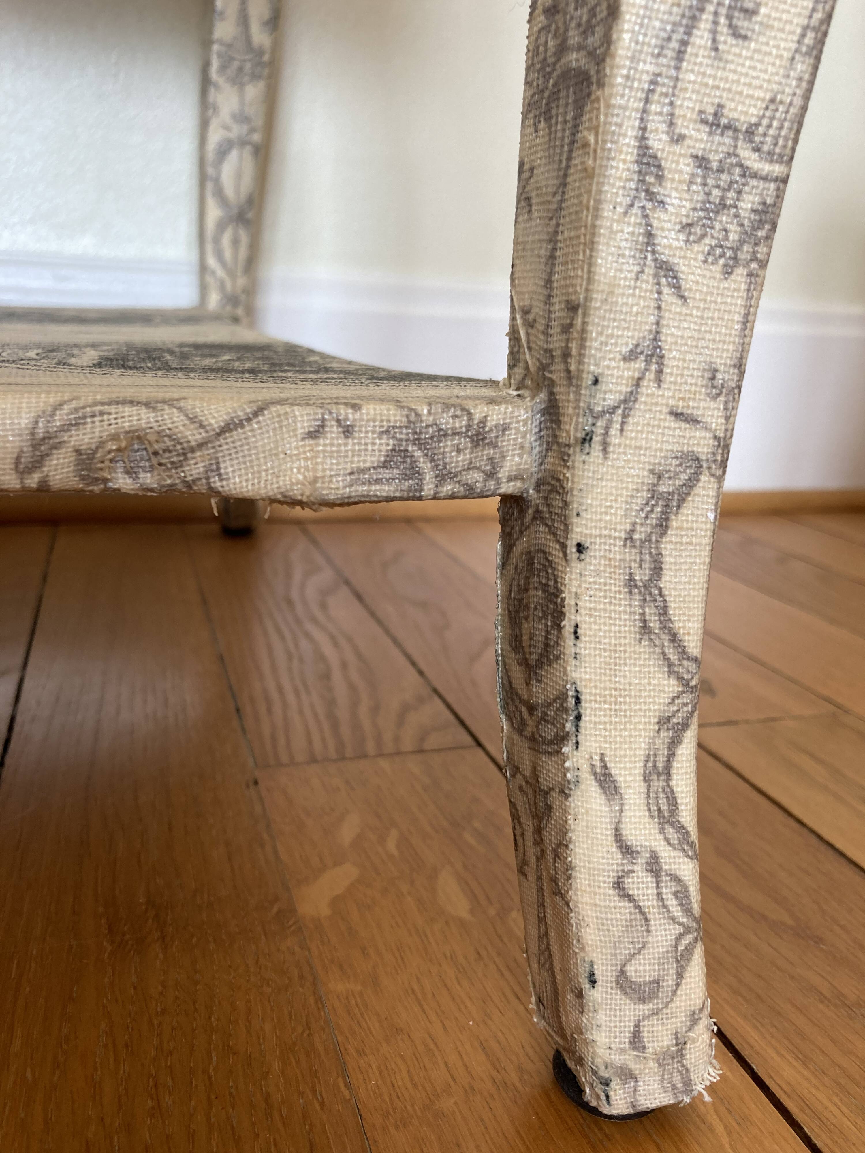 Meuble style Louis XV toile de Jouy