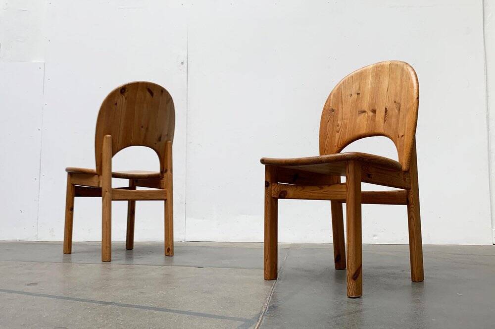 Danish pine chairs from the mid-century by Niels Koefoed for Glostrup, 1960s, set of 4.