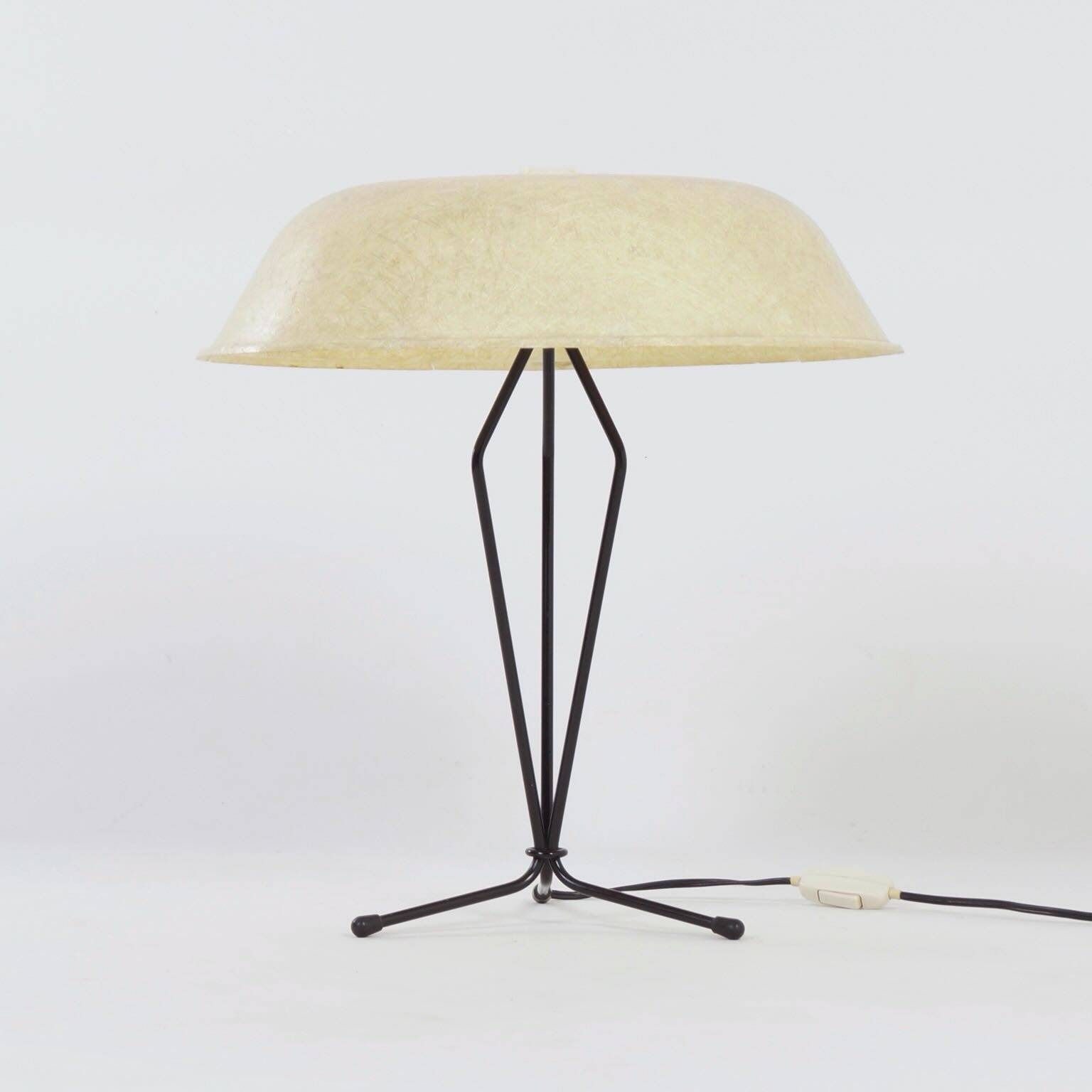 FIBERGLAS TABLE LAMP BY LOUIS KALFF FOR PHILIPS, 1958.