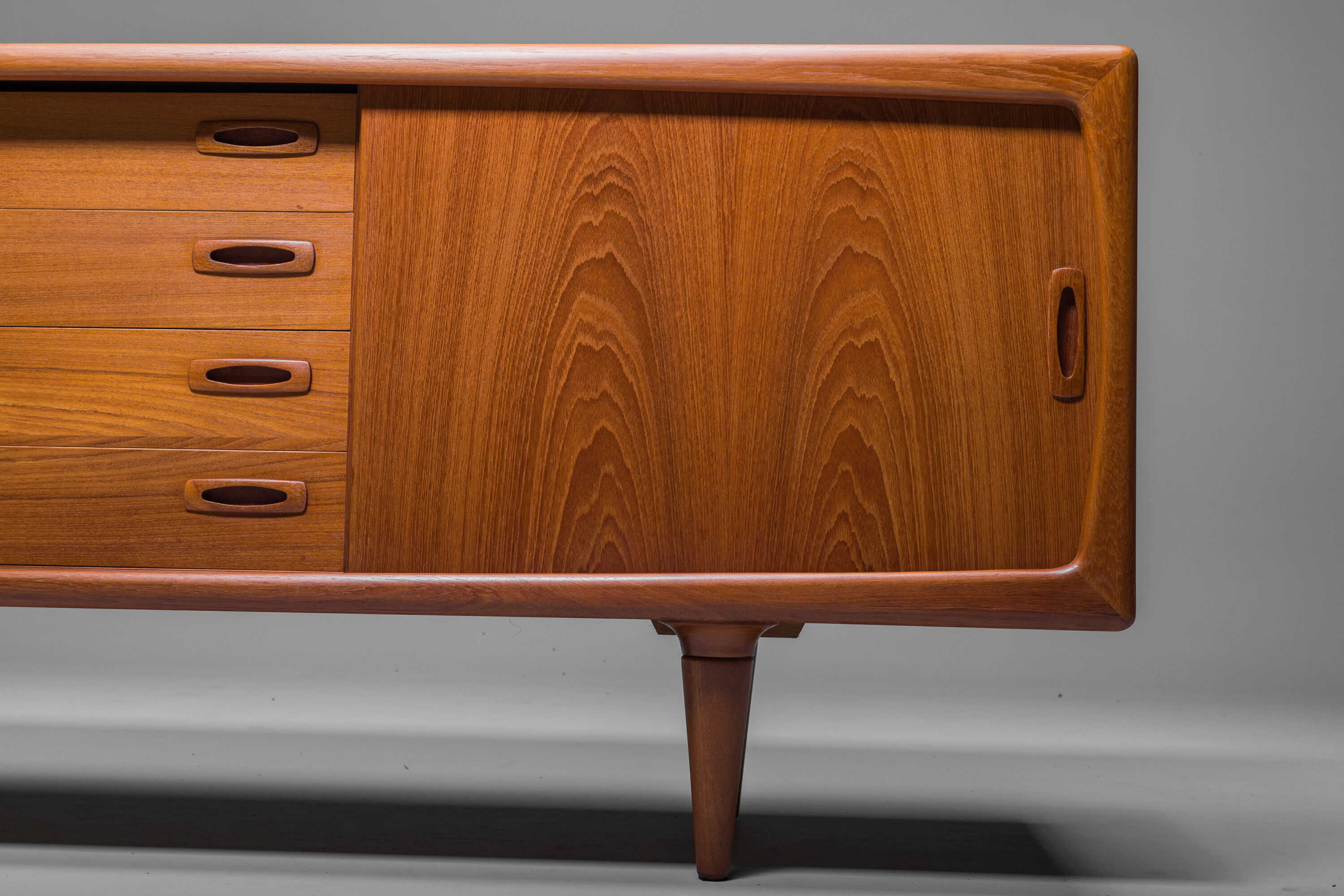 Mid-Century Danish teak sideboard by HP Hansen