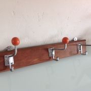 Old patere with 3 heads Orange balls/vintage years 50-60