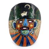 Colorful Mexican ceramic mask, 1970s