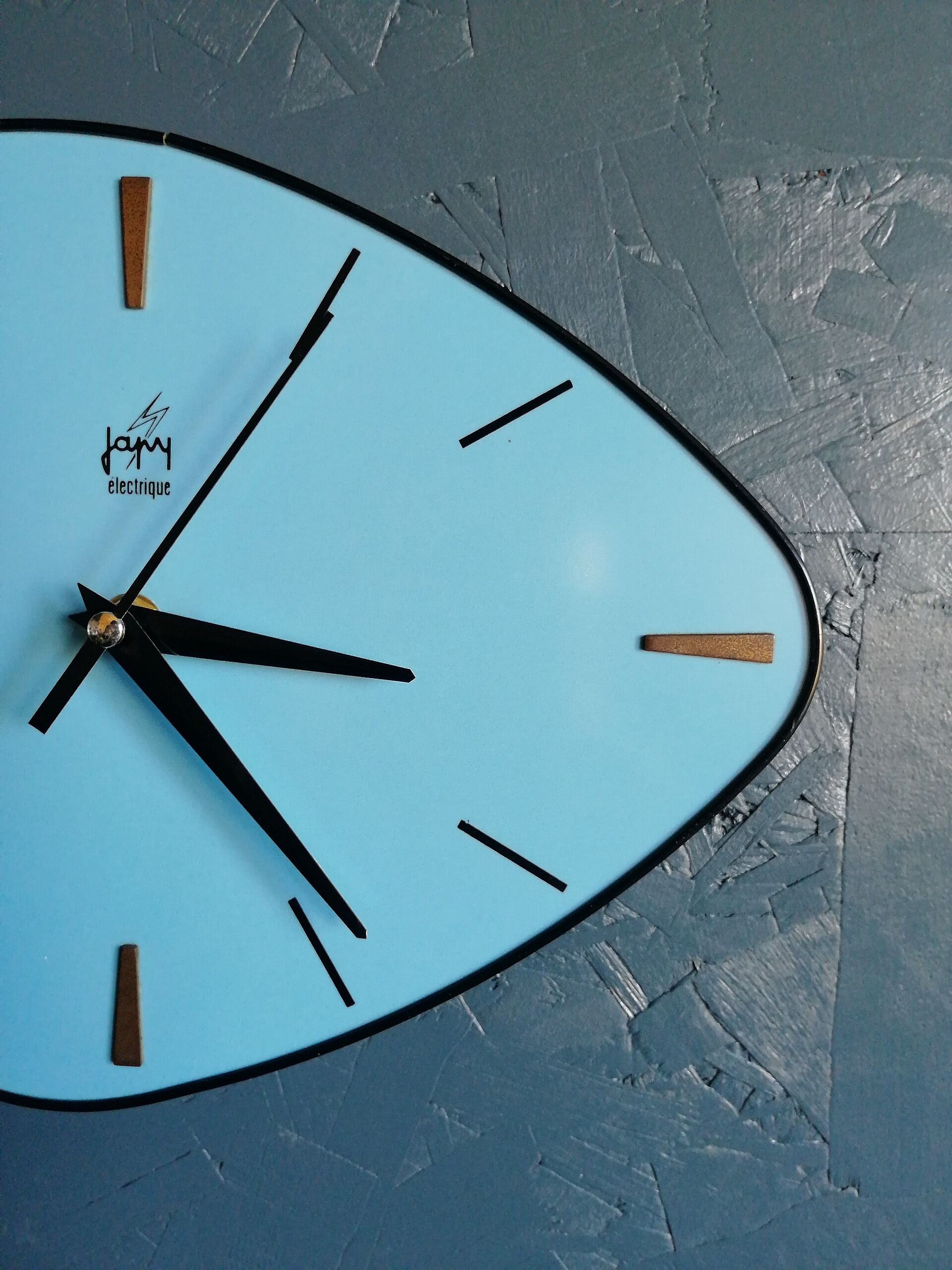 Vintage clock, "Japy Electric Blue" pendulum