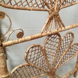 Vintage rattan screen
