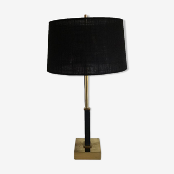 Lampe de table en laiton élégante par Deknudt