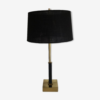 Stylish Brass Table Lamp By Deknudt