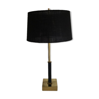 Stylish Brass Table Lamp By Deknudt