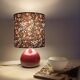 Vintage pink ceramic table lamp, Liberty flower lampshade