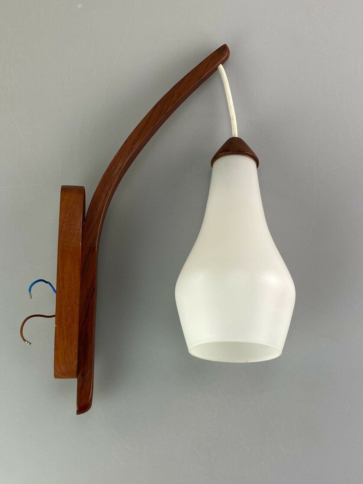 60s 70s lamp teak light wall lamp Uno & Östen Kristiansson Luxus 60s