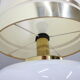1970s Beautiful Large Glass and Brass Table Lamp ,Italy